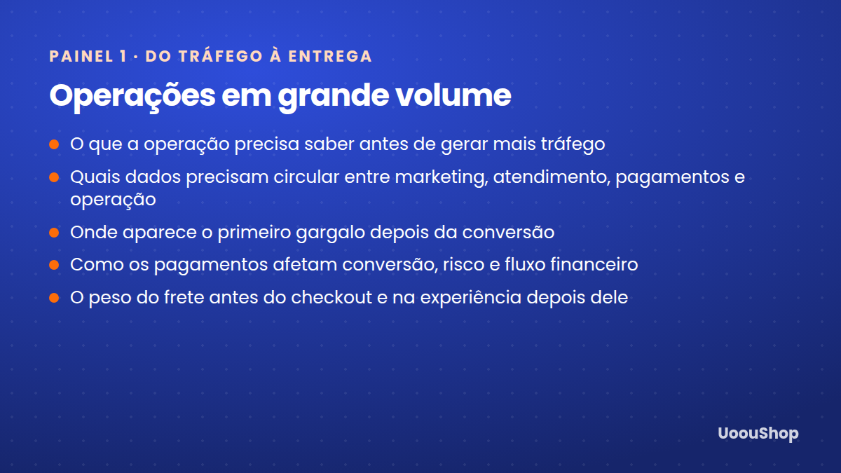 Temas discutidos no primeiro painel do UoouExperience